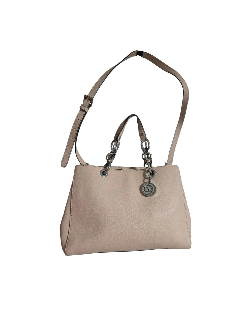 Michael Kors Pale Pink Leather Chain-Handle Shoulder Bag
